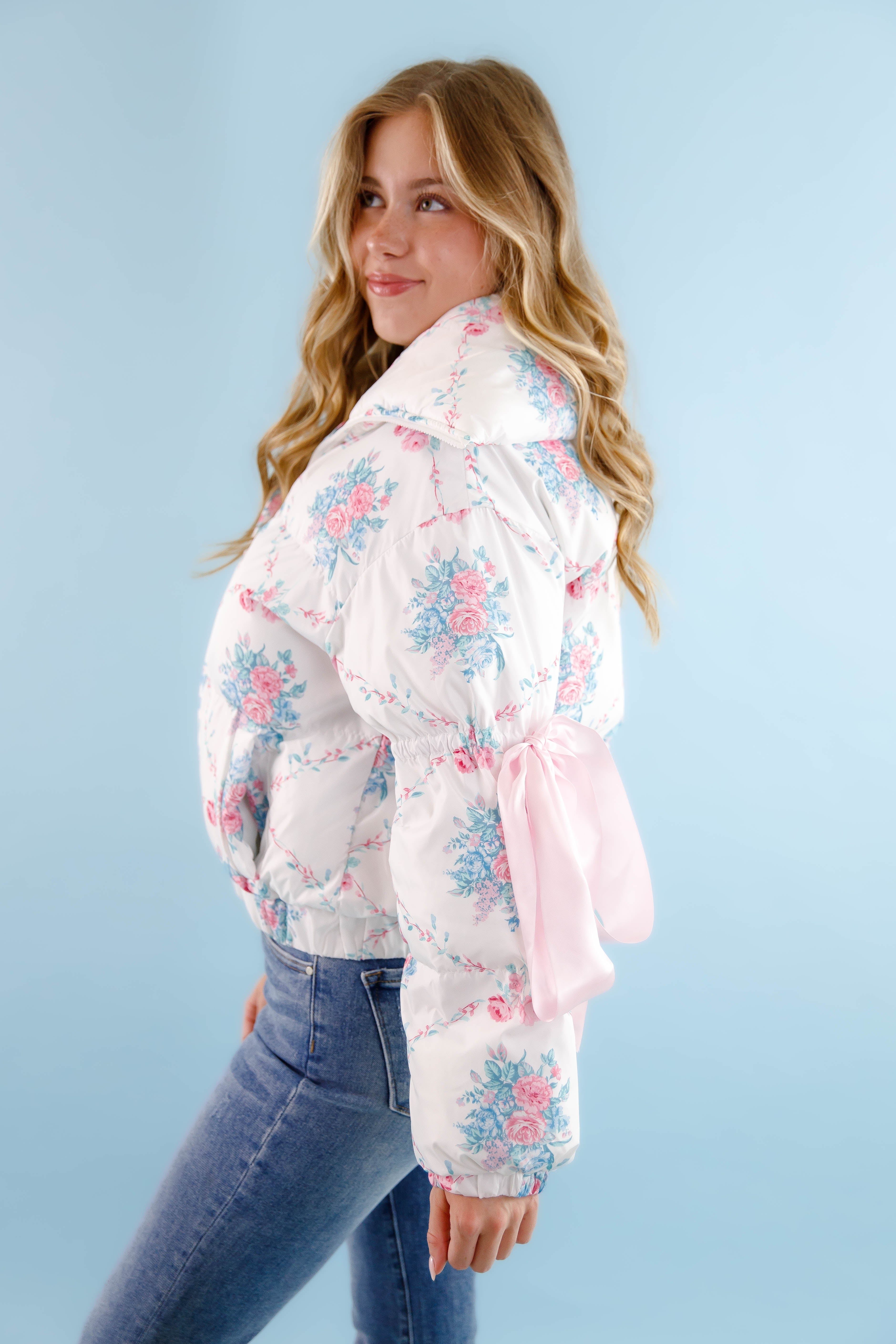 RESTOCK: Graceful Moments Puffer Jacket-White - Image 8