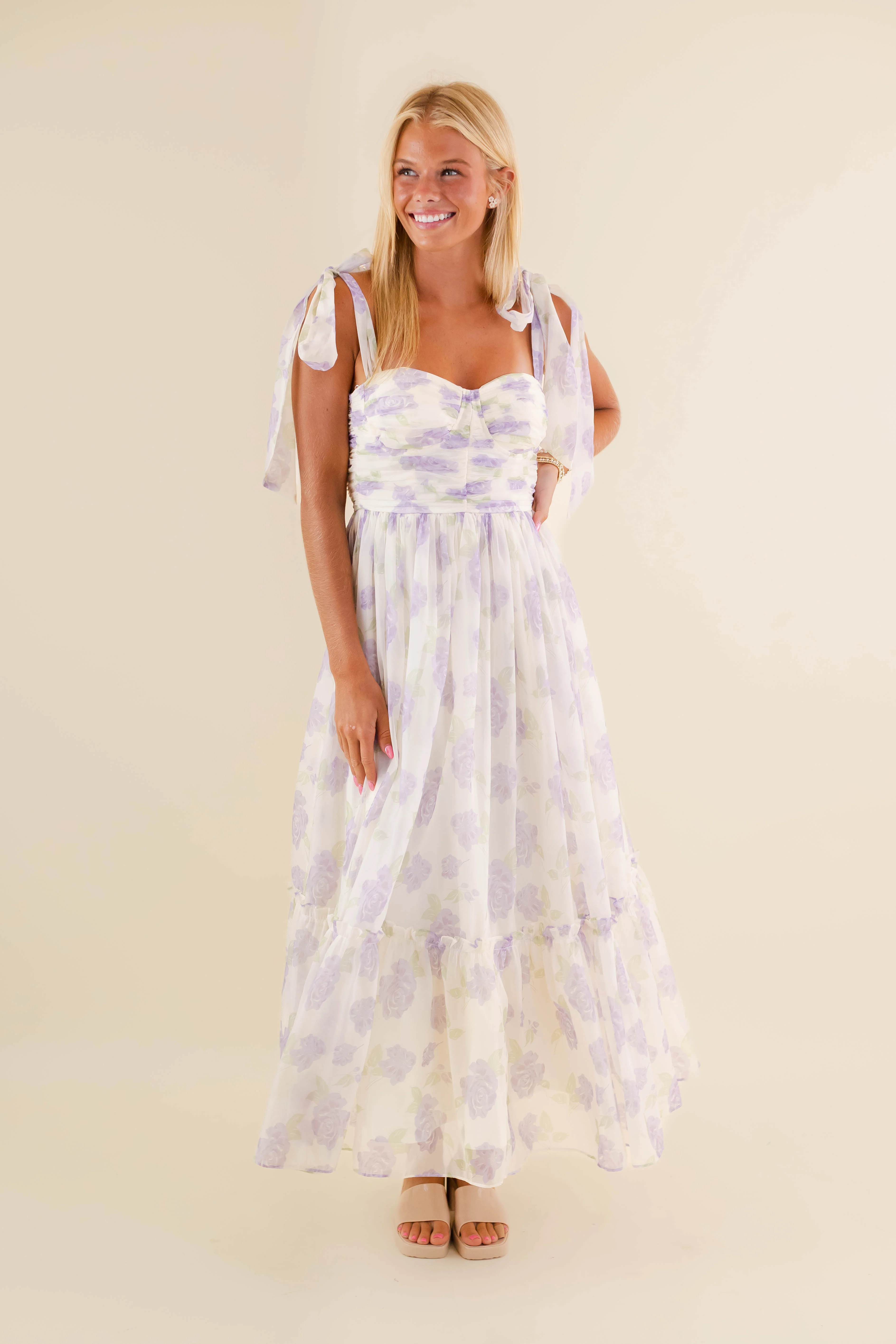 Waiting For My Chance Maxi Dress-Lilac - Image 3