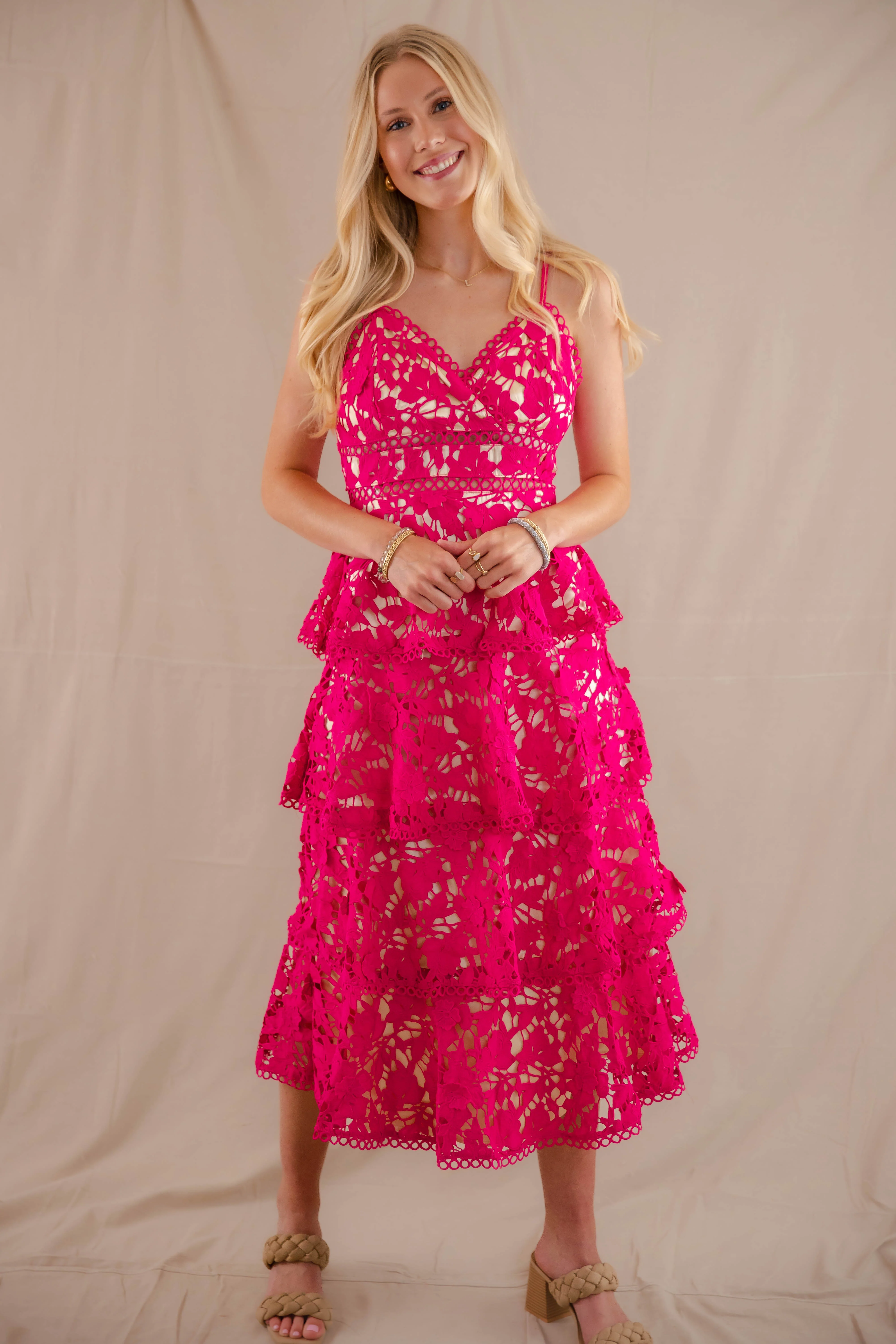 Love Grows Here Midi Dress-Magenta - Image 7