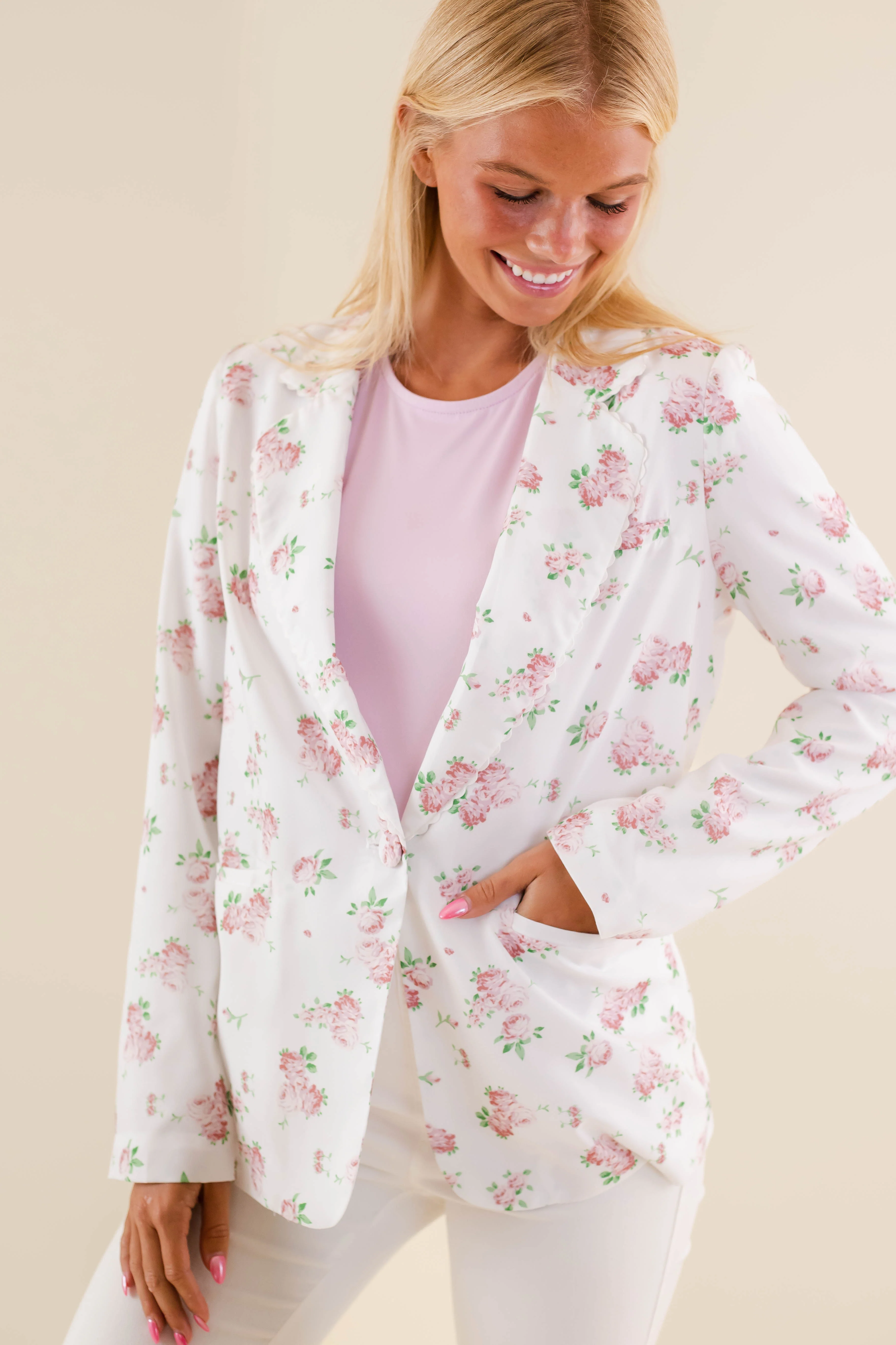 My Dearest Love Blazer-Pink - Image 5