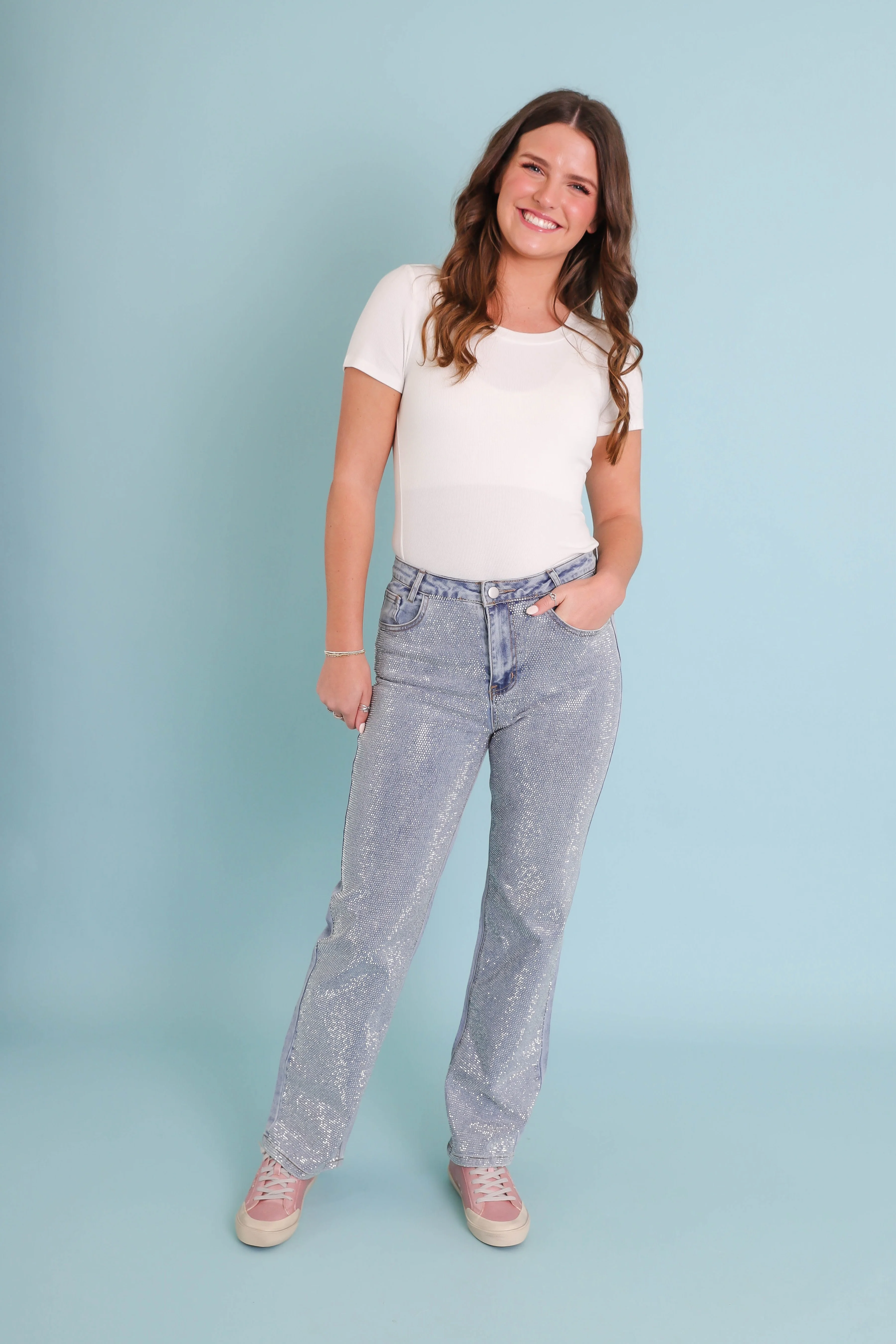 Ready To Rock Rhinestone Denim-Blue - Image 6