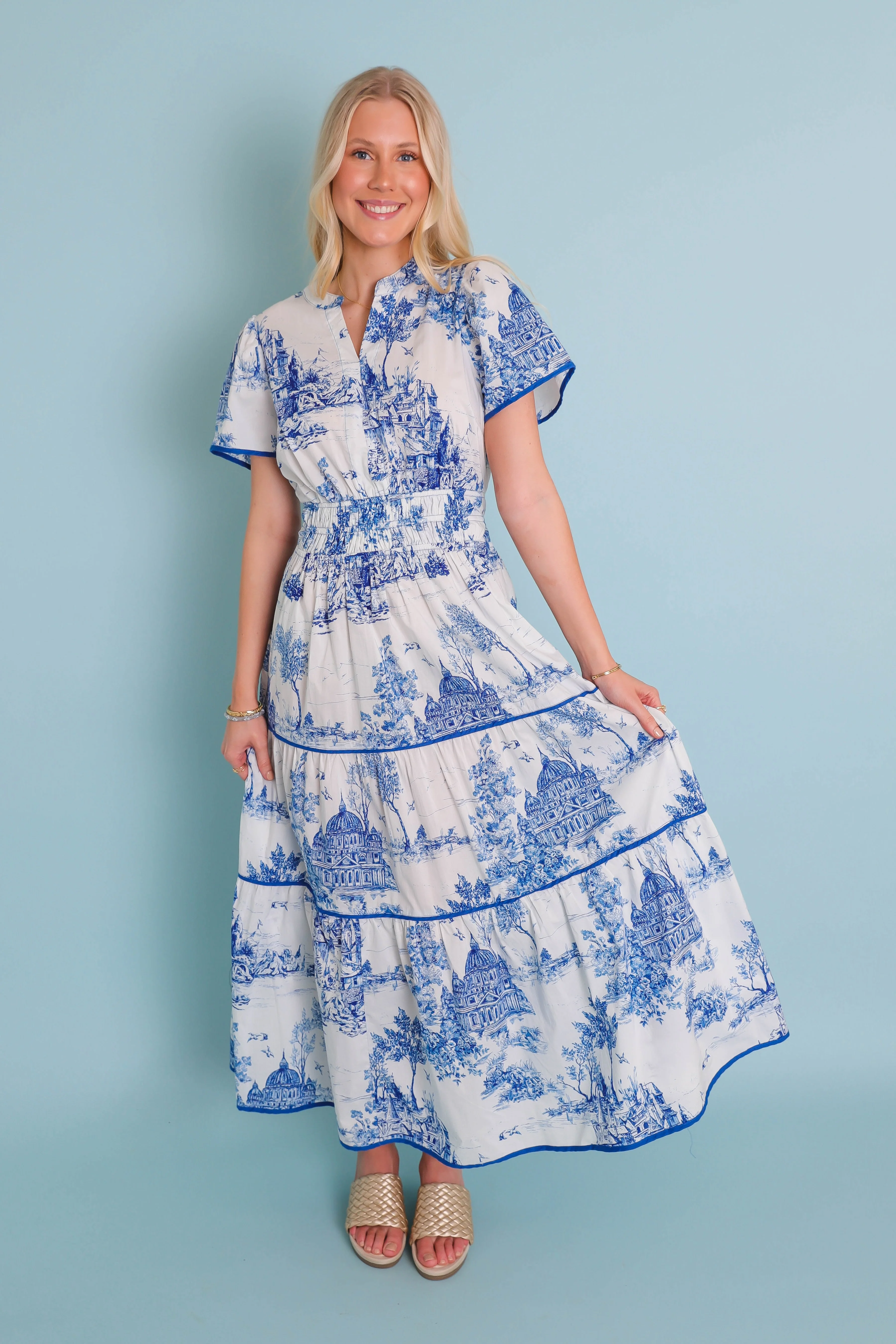 RESTOCK: Set The Scene Midi Dress - Image 3