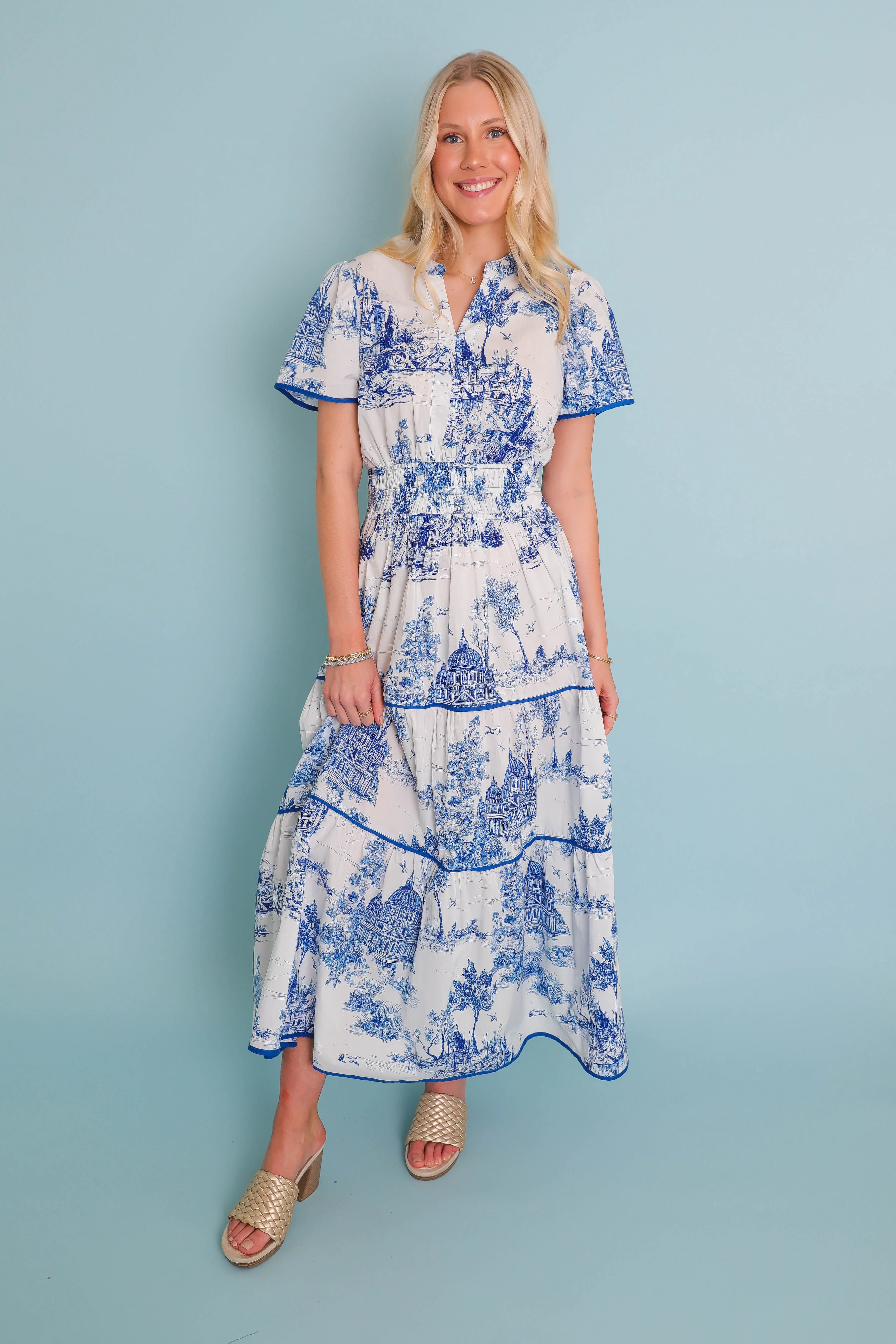 RESTOCK: Set The Scene Midi Dress - Image 4
