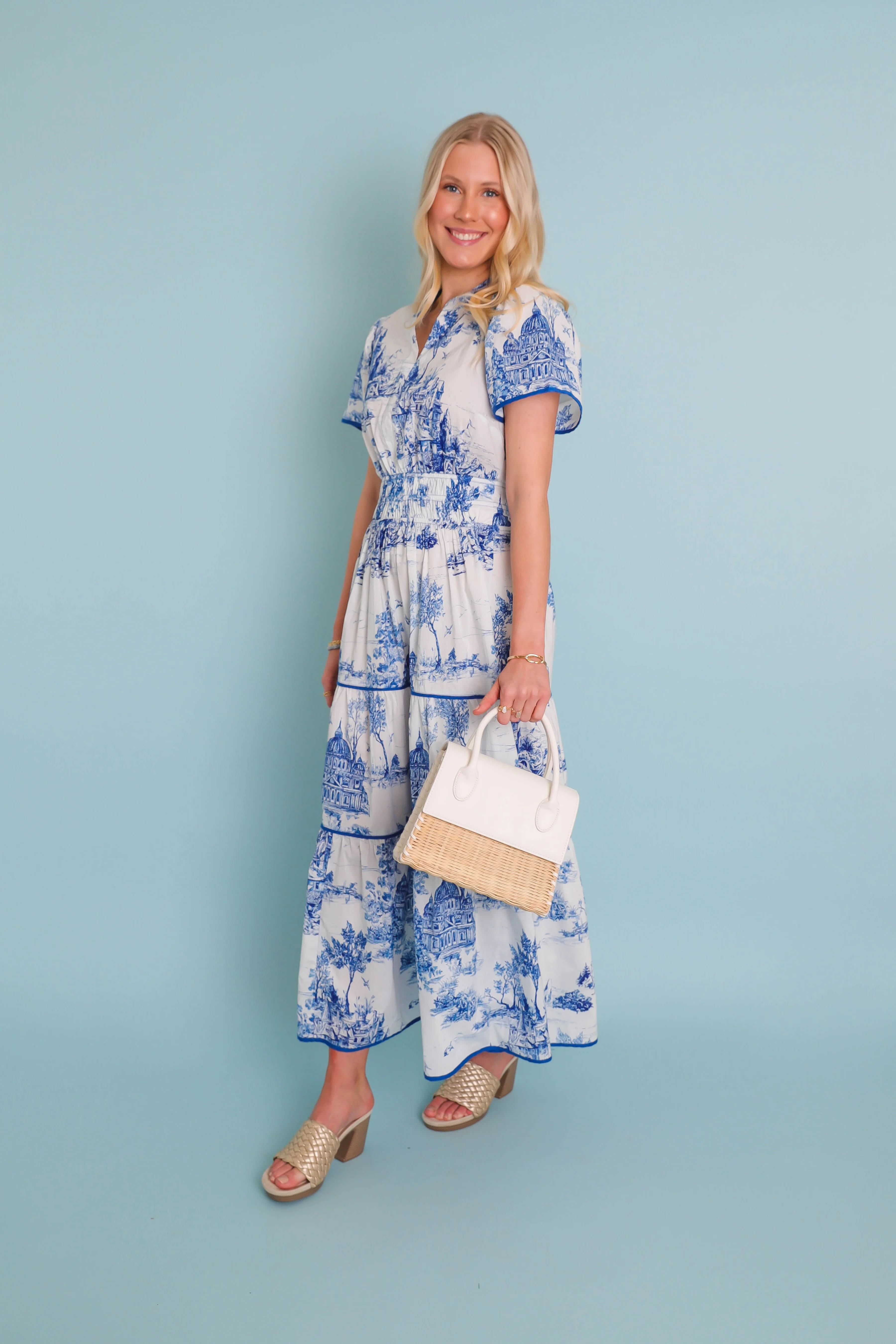 RESTOCK: Set The Scene Midi Dress - Image 6