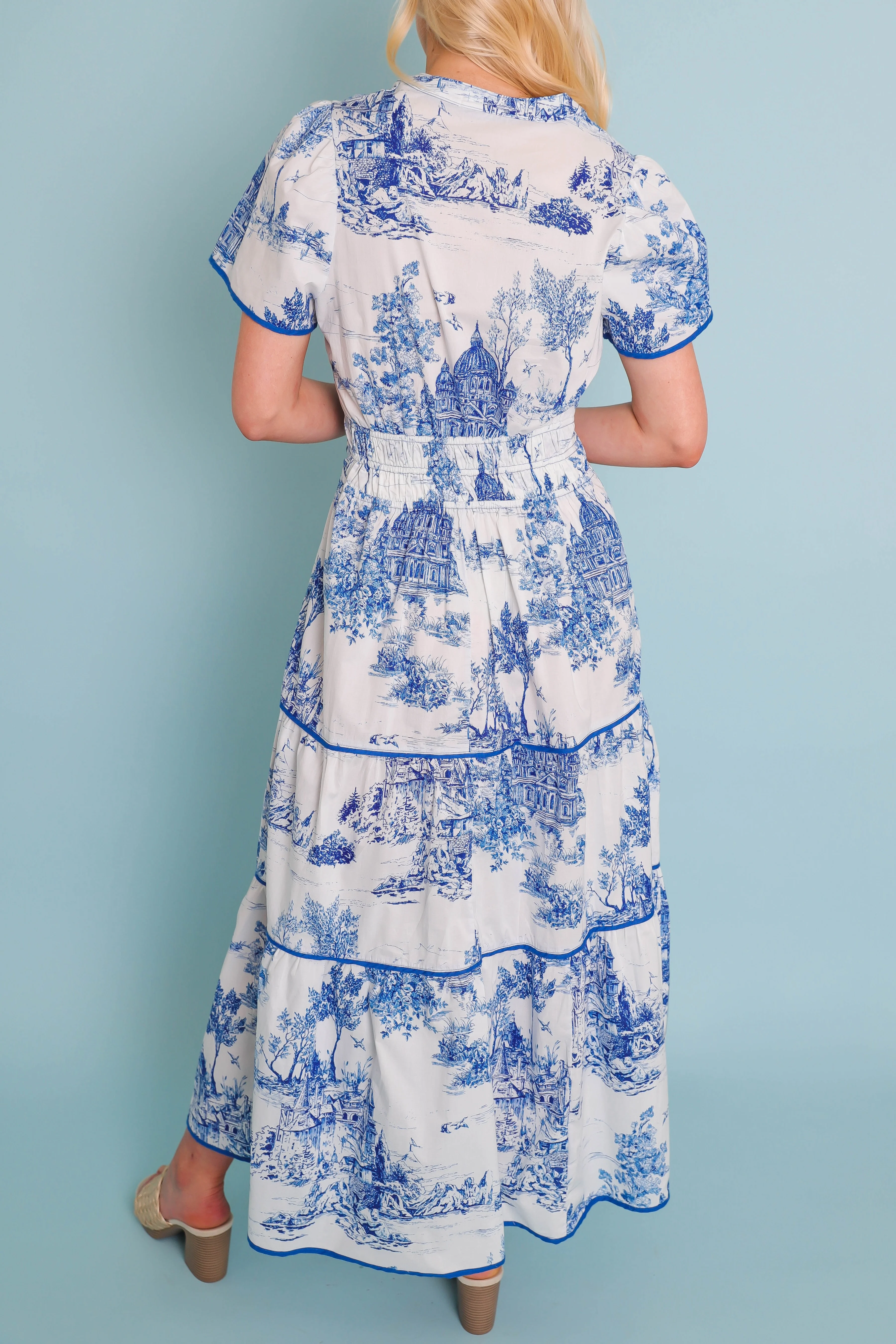 RESTOCK: Set The Scene Midi Dress - Image 8