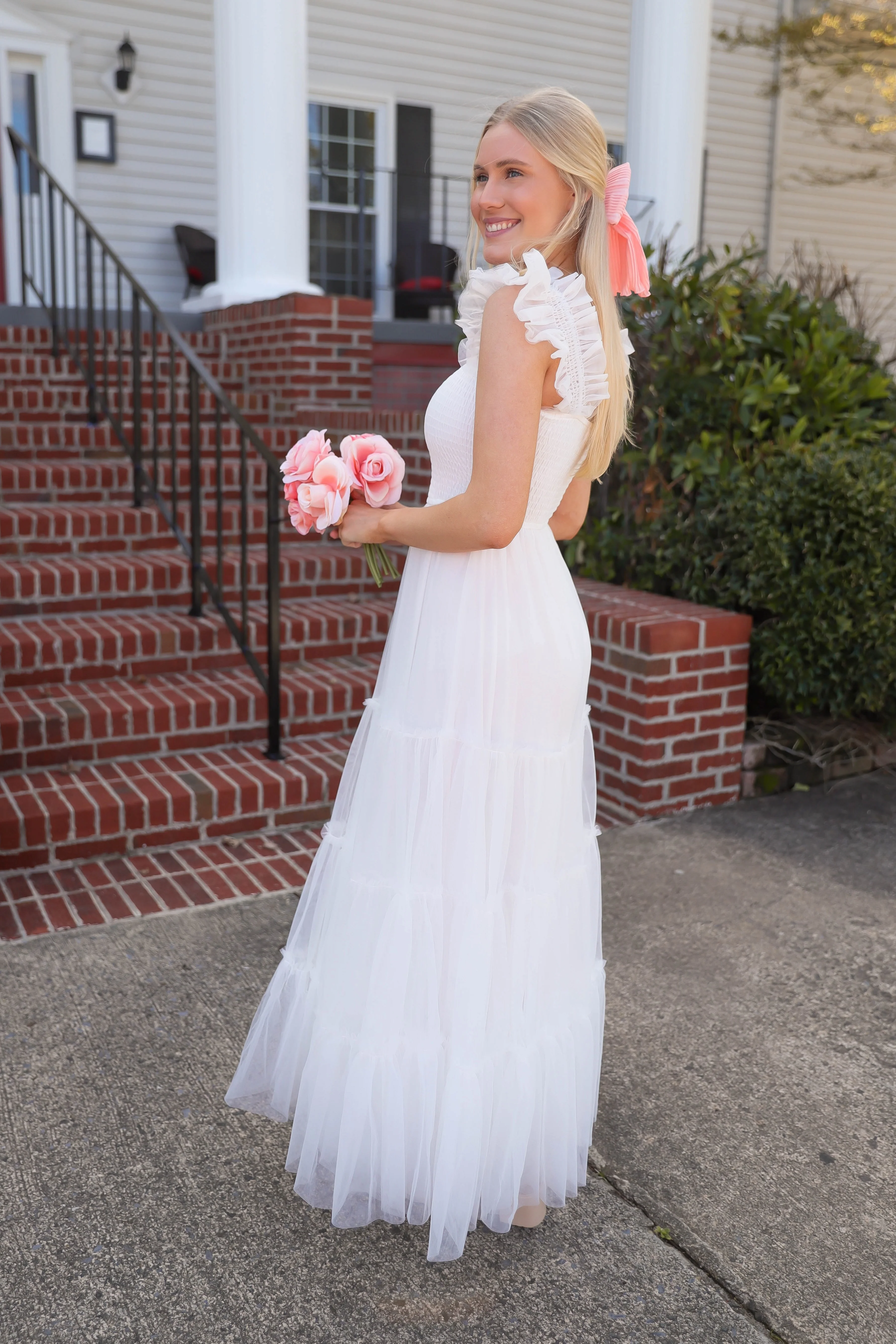 RESTOCK: She's Beauty & Grace Maxi Dress-White - Image 3