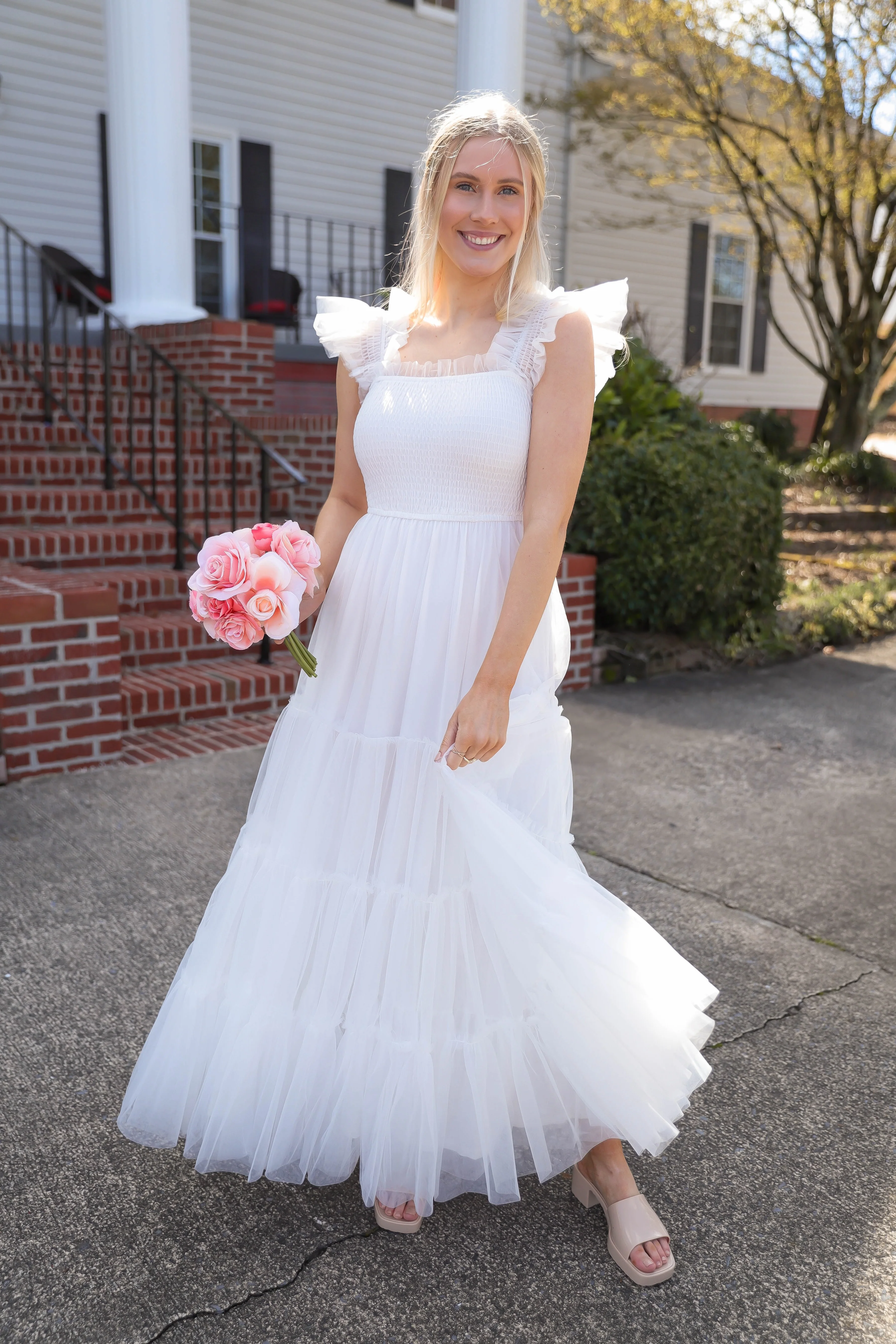 RESTOCK: She's Beauty & Grace Maxi Dress-White - Image 9