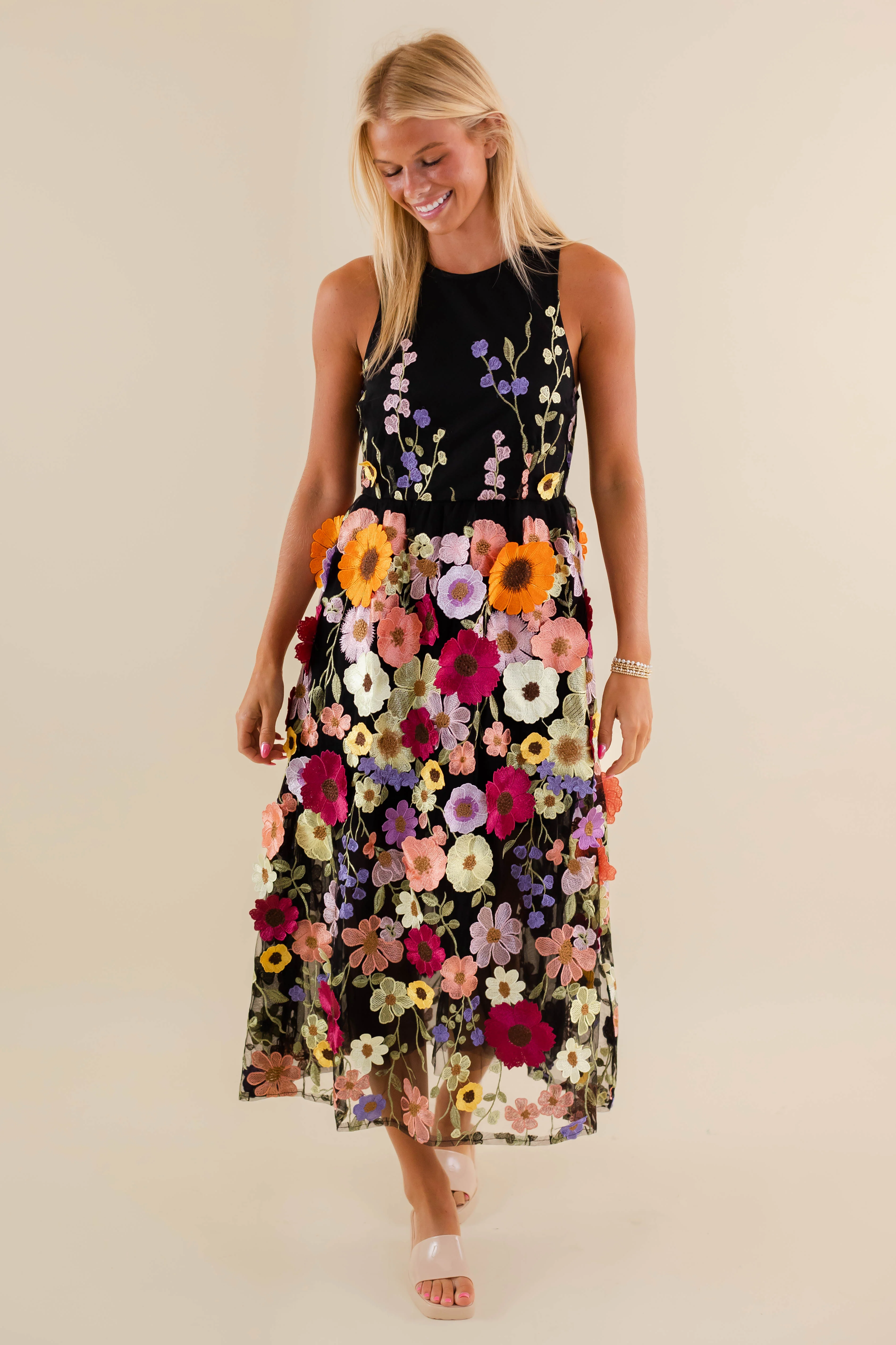 Unlike Any Other Love Midi Dress-Black - Image 5