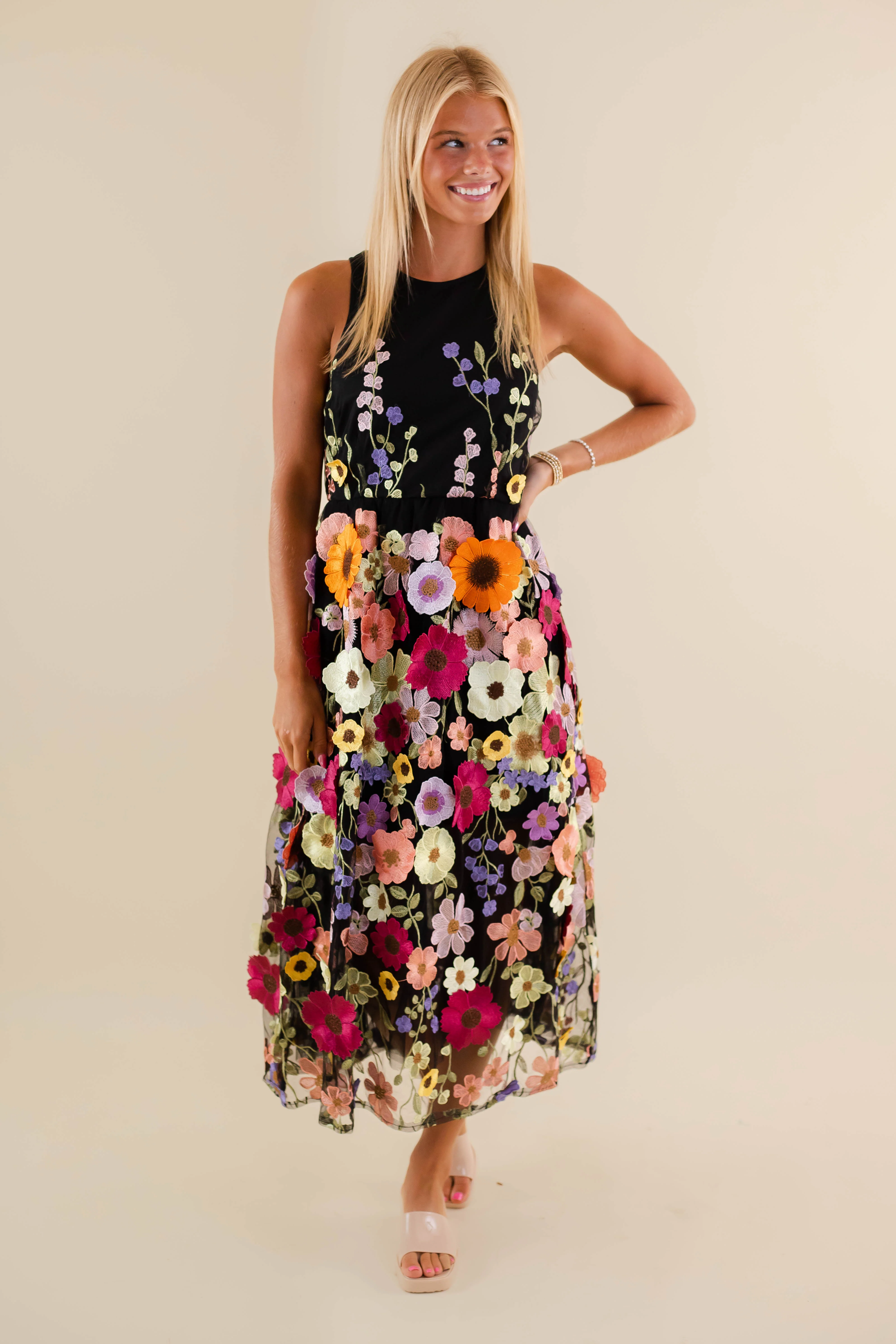 Unlike Any Other Love Midi Dress-Black - Image 8
